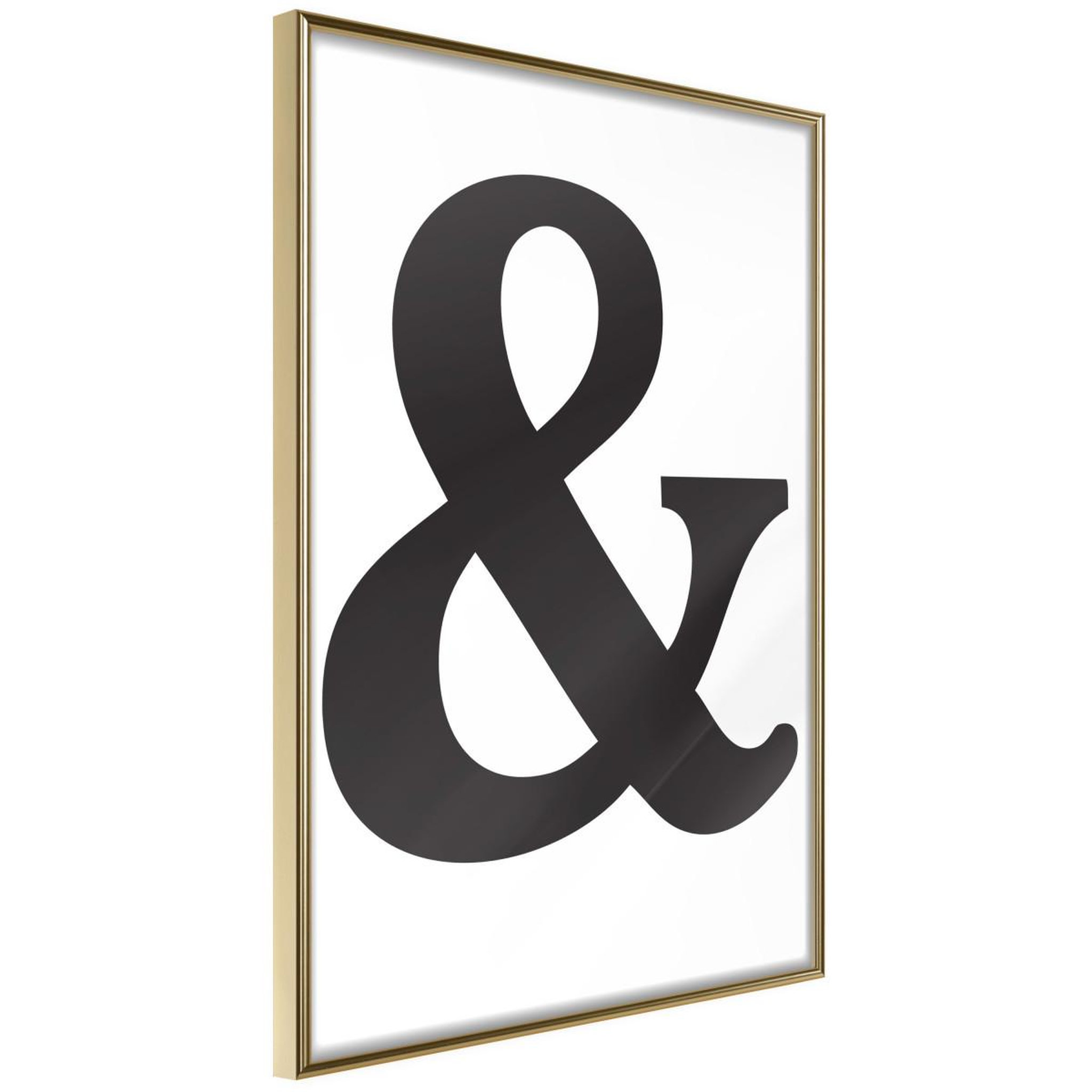 Voir la diapositive 1 : Paris Prix Affiche murale encadrée  ampersand black