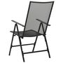Voir la diapositive 5 : VIDAXL Chaises pliables en maille lot de 4 Acier Anthracite