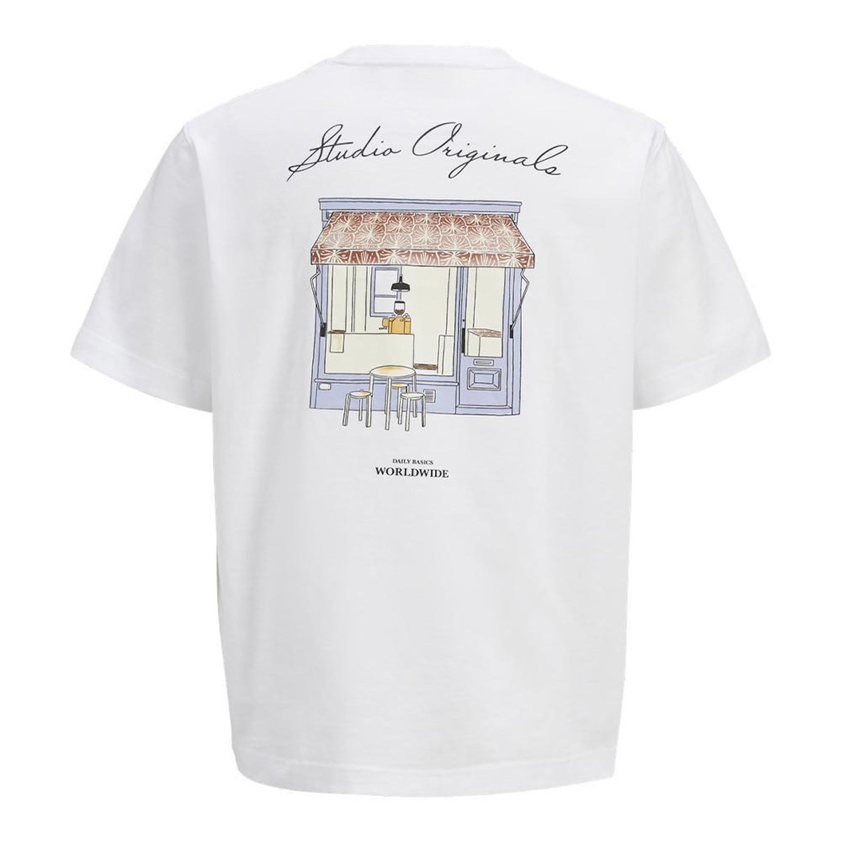 Jack & Jones T-shirt Blanc Homme Jack & Jones Lington