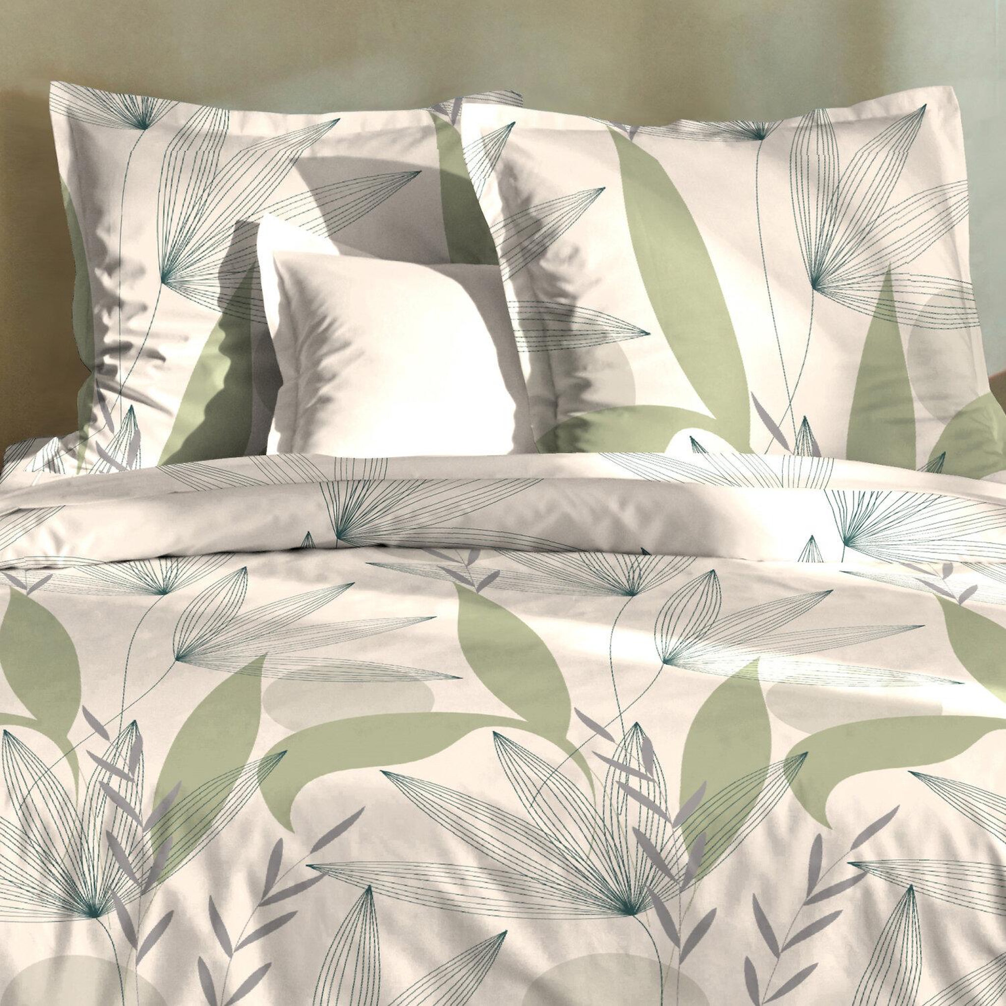 Voir la diapositive 3 : Home collection Parure housse de couette 100% coton 57 fils dune