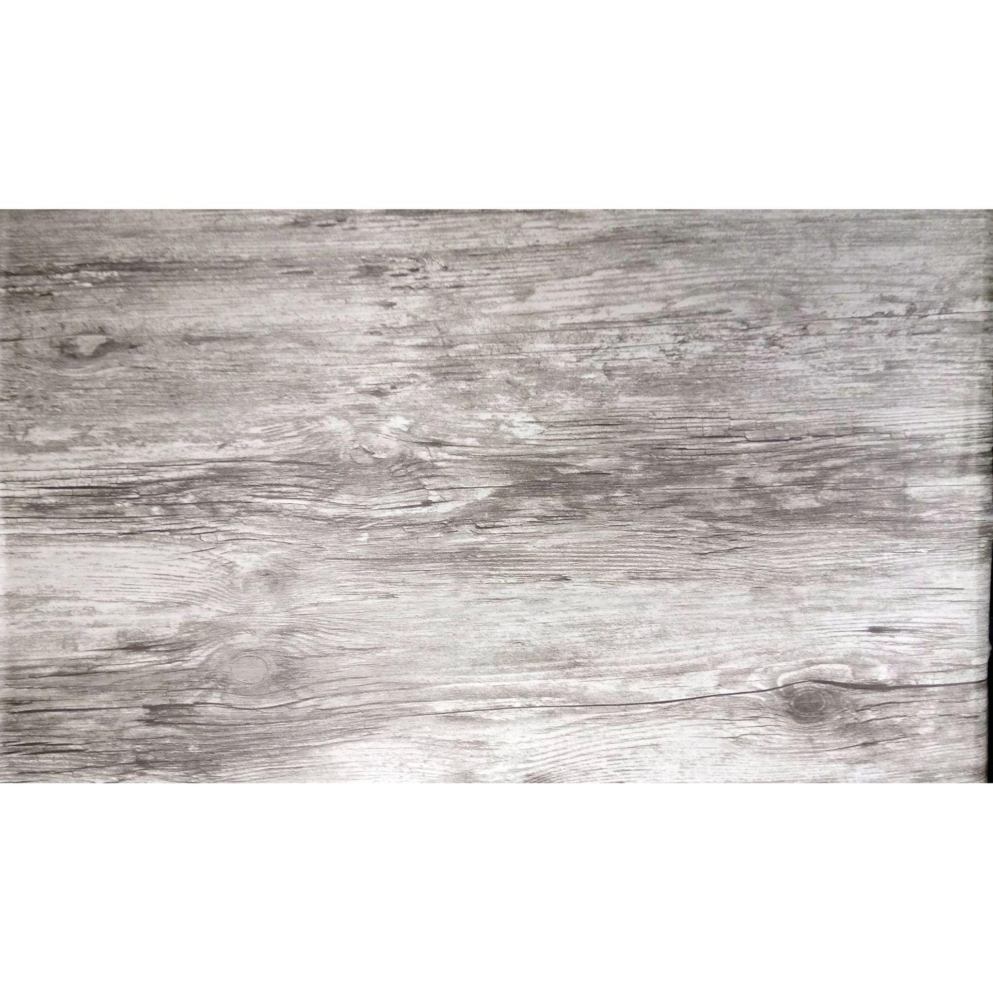 TOILINUX Lot 2x adhésif décoratif chêne vieilli - 200 x 45 cm - gris