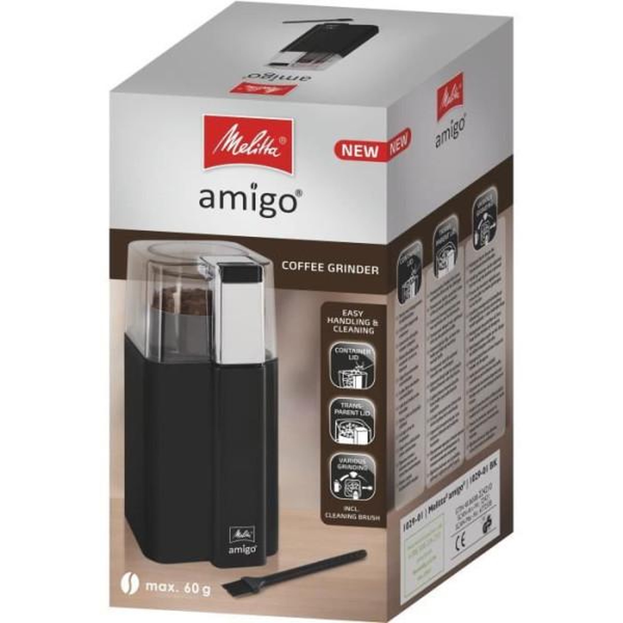 Voir la diapositive 2 : Melitta Moulin à Café Melitta Amigo 1029-01 compact