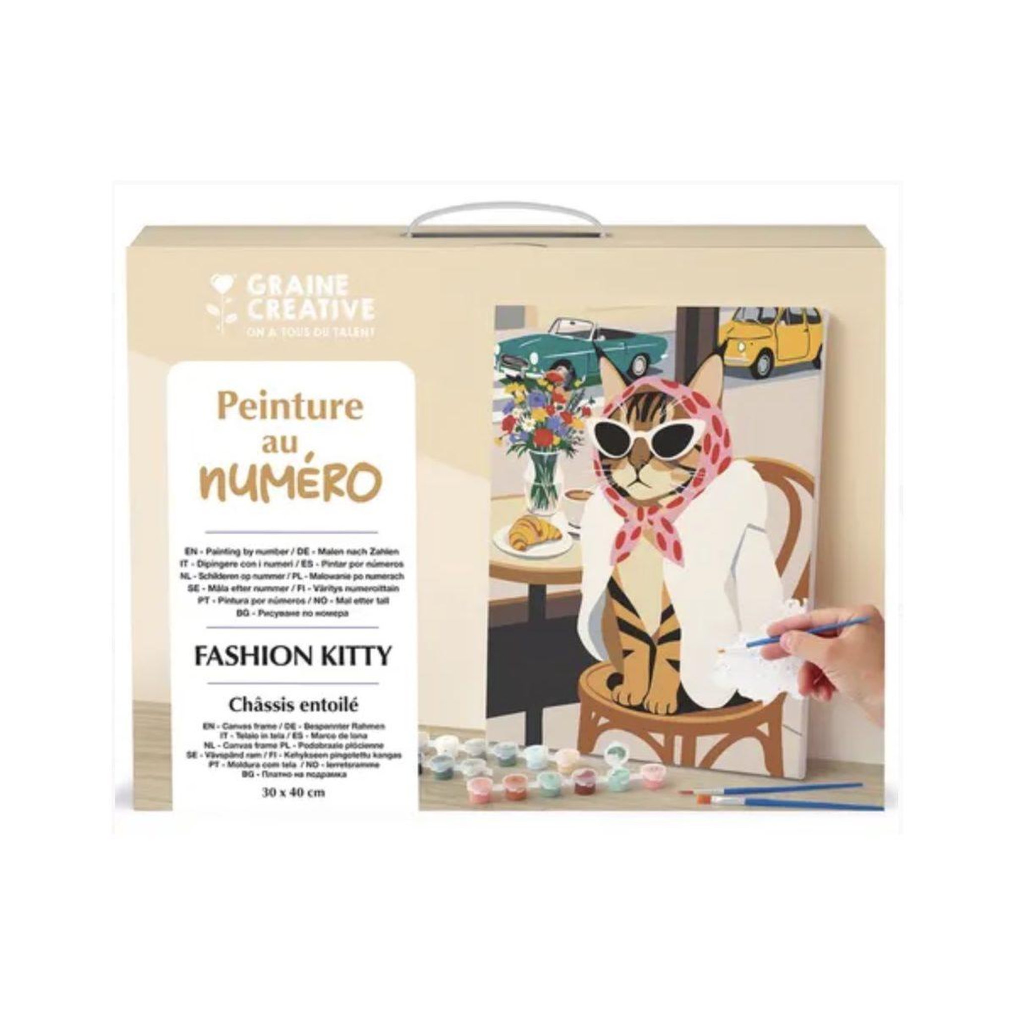 GRAINE CRÉATIVE Peinture au numero - fashion kitty