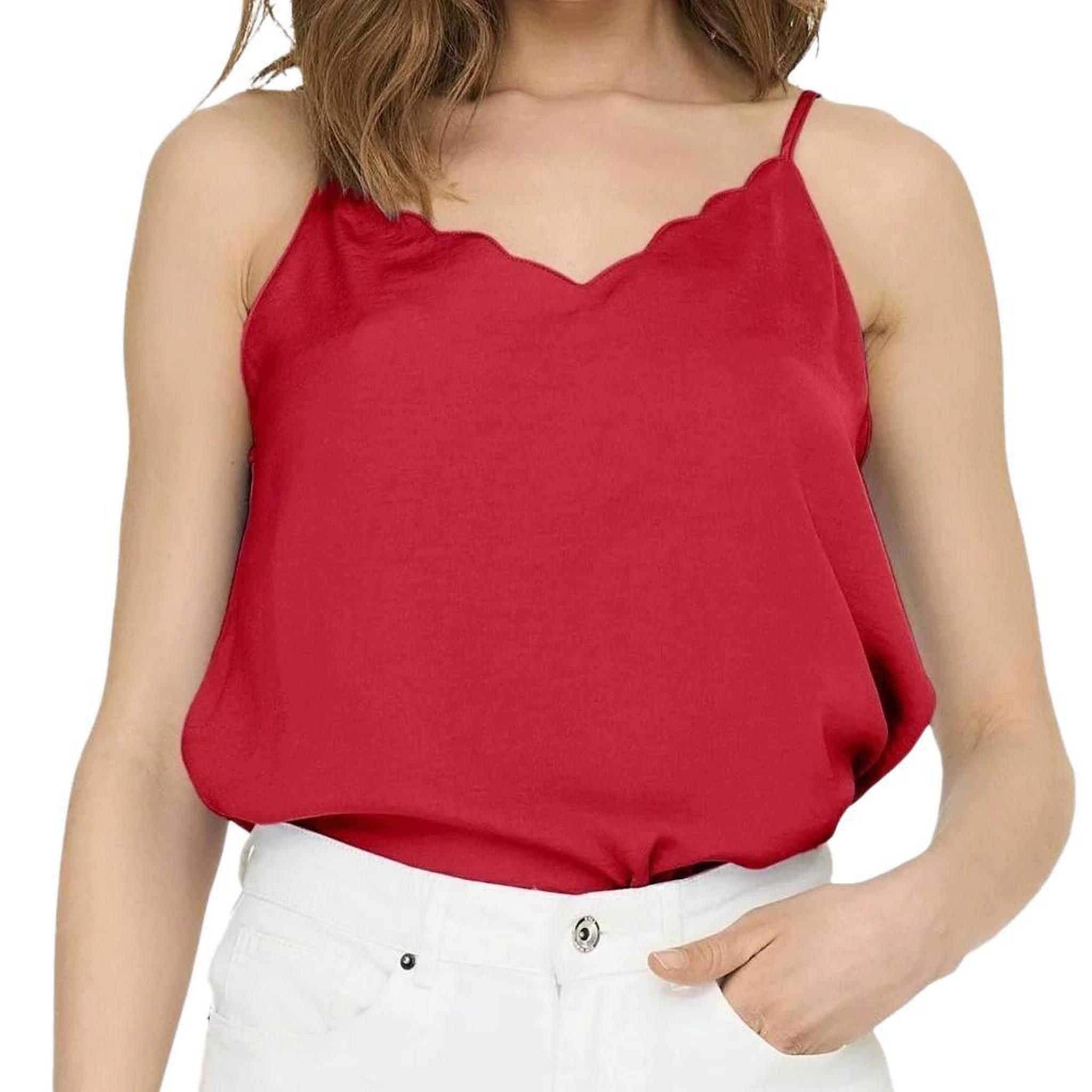 Only Débardeur Rouge Femme Only Debbie