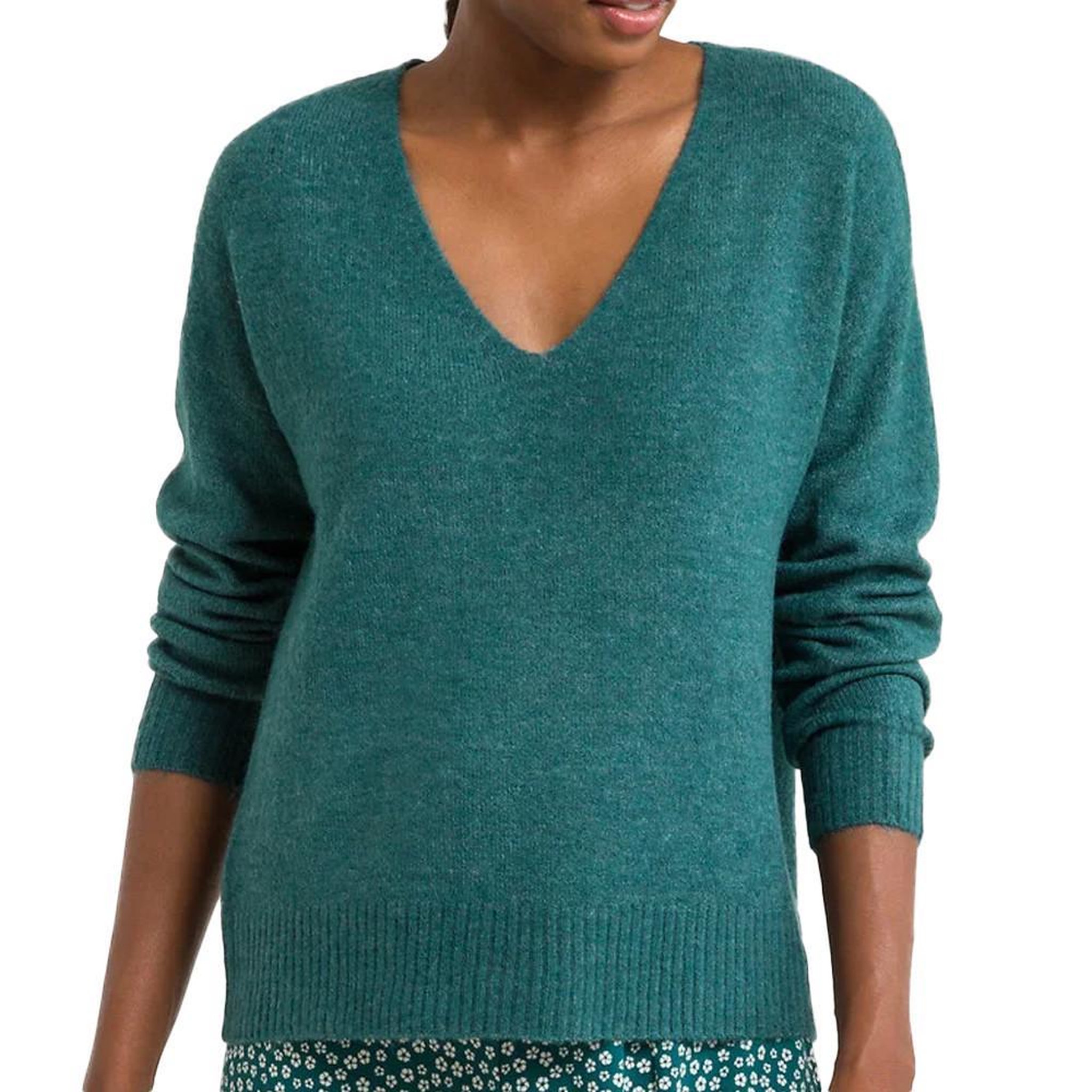 JACQUELINE DE YONG Pull Bleu Canard Femme JDY Elanora. Coloris disponibles : Bleu