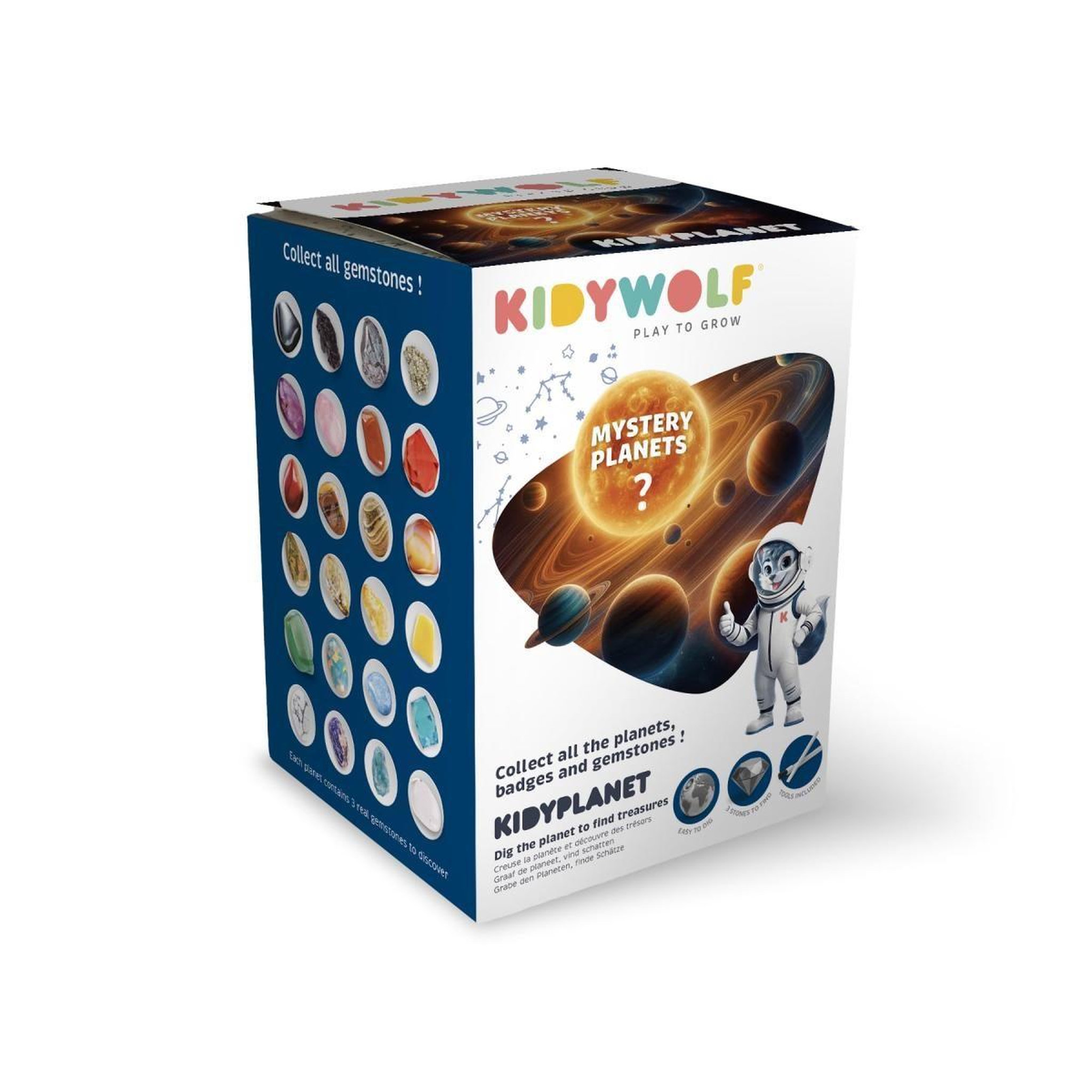 KIDYWOLF KIDYPLANET – Planete a creuser mystere avec pierres precieuses