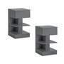 Voir la diapositive 1 : SOBUY SoBuy - Lot De 2 Tables De Chevet à 1 tiroir - Moderne - FBT49X2
