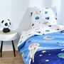 Voir la diapositive 1 : ACTUEL Parure housse de couette enfant en polycoton COSMO 