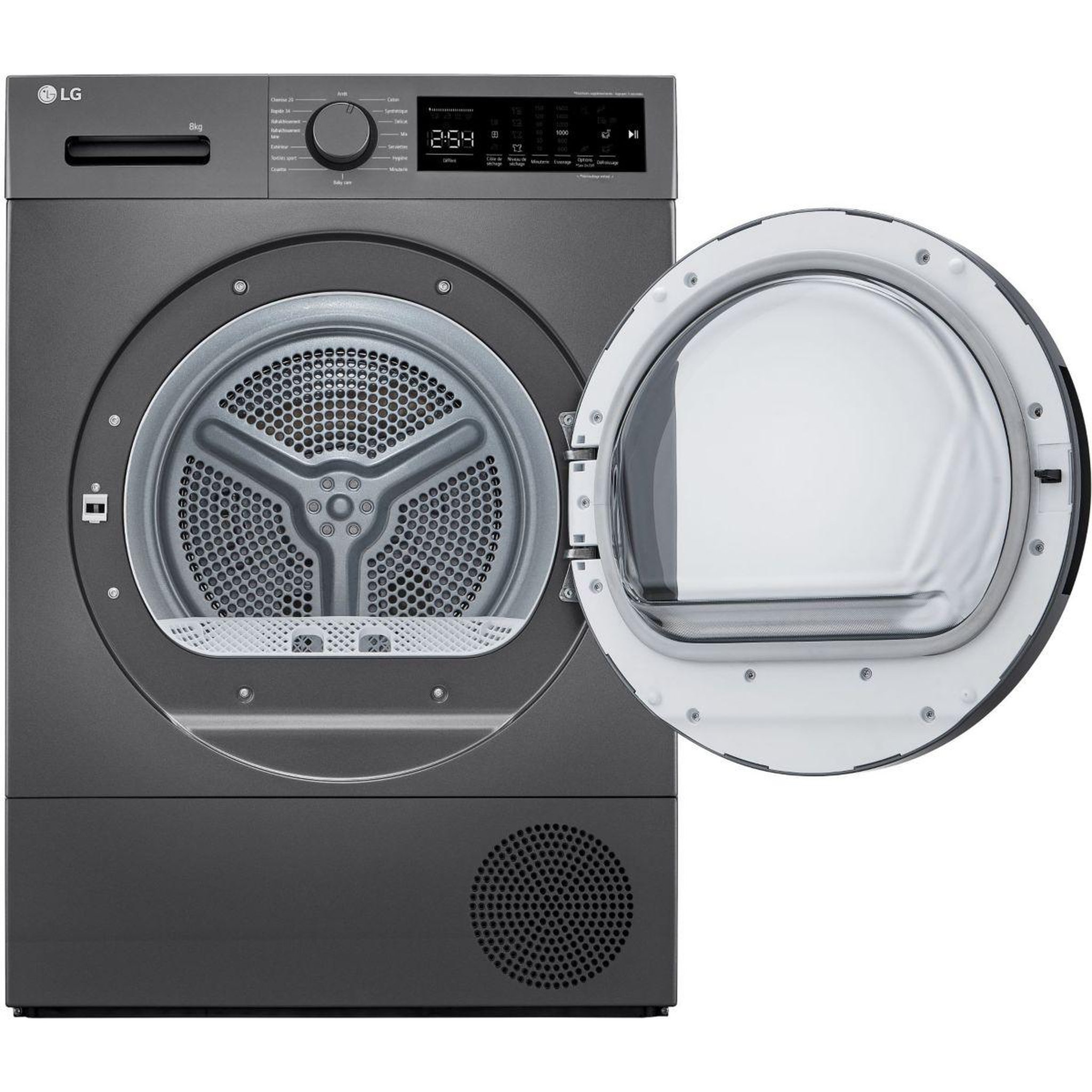 Voir la diapositive 3 : LG Sèche linge pompe à chaleur RH8D14ST