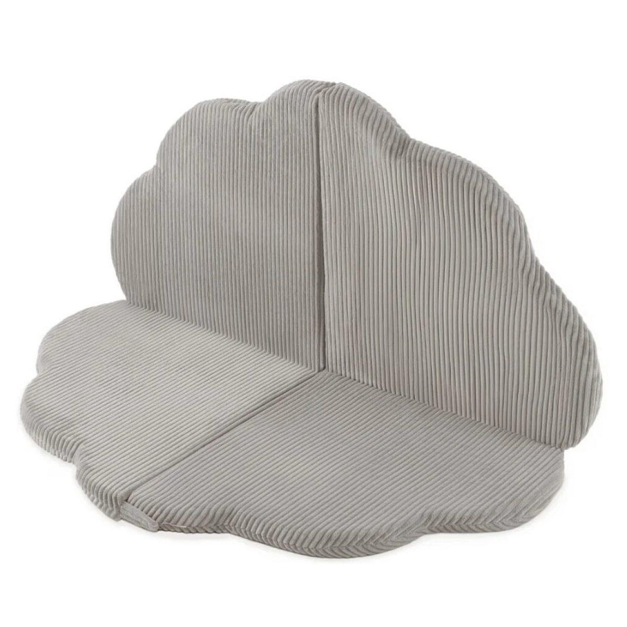 Voir la diapositive 2 : PLUSH NEST Tapis fleur 115x115x5 cm velours côtelé beige
