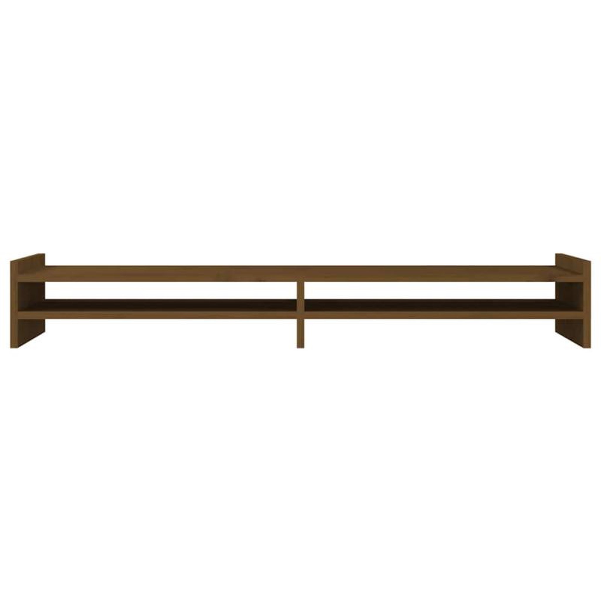 Voir la diapositive 5 : VIDAXL Support de moniteur Marron miel 100x27x15 cm Bois de pin solide