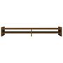 Voir la diapositive 5 : VIDAXL Support de moniteur Marron miel 100x27x15 cm Bois de pin solide