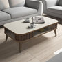Voir la diapositive 4 : Habitat et Jardin Table basse en bois  Eylül  - 105 x 60 x 34 cm - Crème