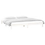 Voir la diapositive 5 : VIDAXL Cadre de lit a LED sans matelas blanc 135x190 cm bois massif