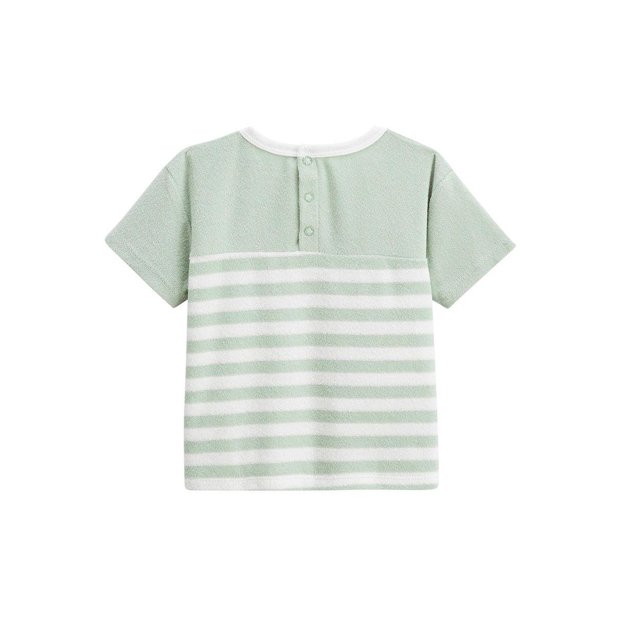 Voir la diapositive 2 : Petit Béguin T-shirt en éponge Crocro rigolo