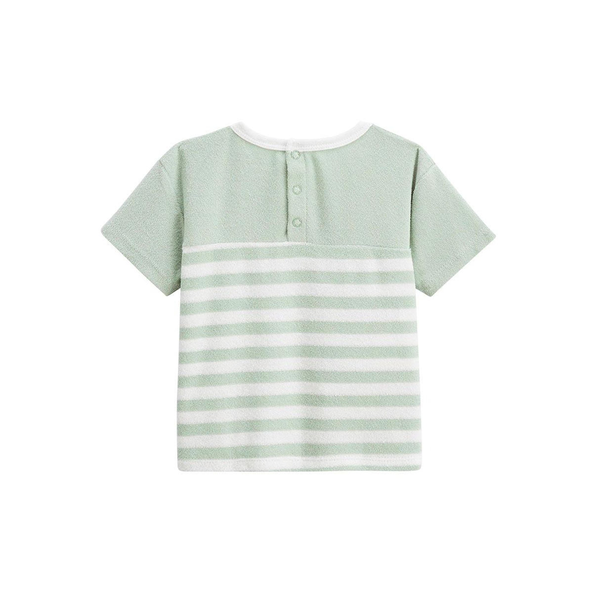 Petit Béguin T-shirt en éponge Crocro rigolo