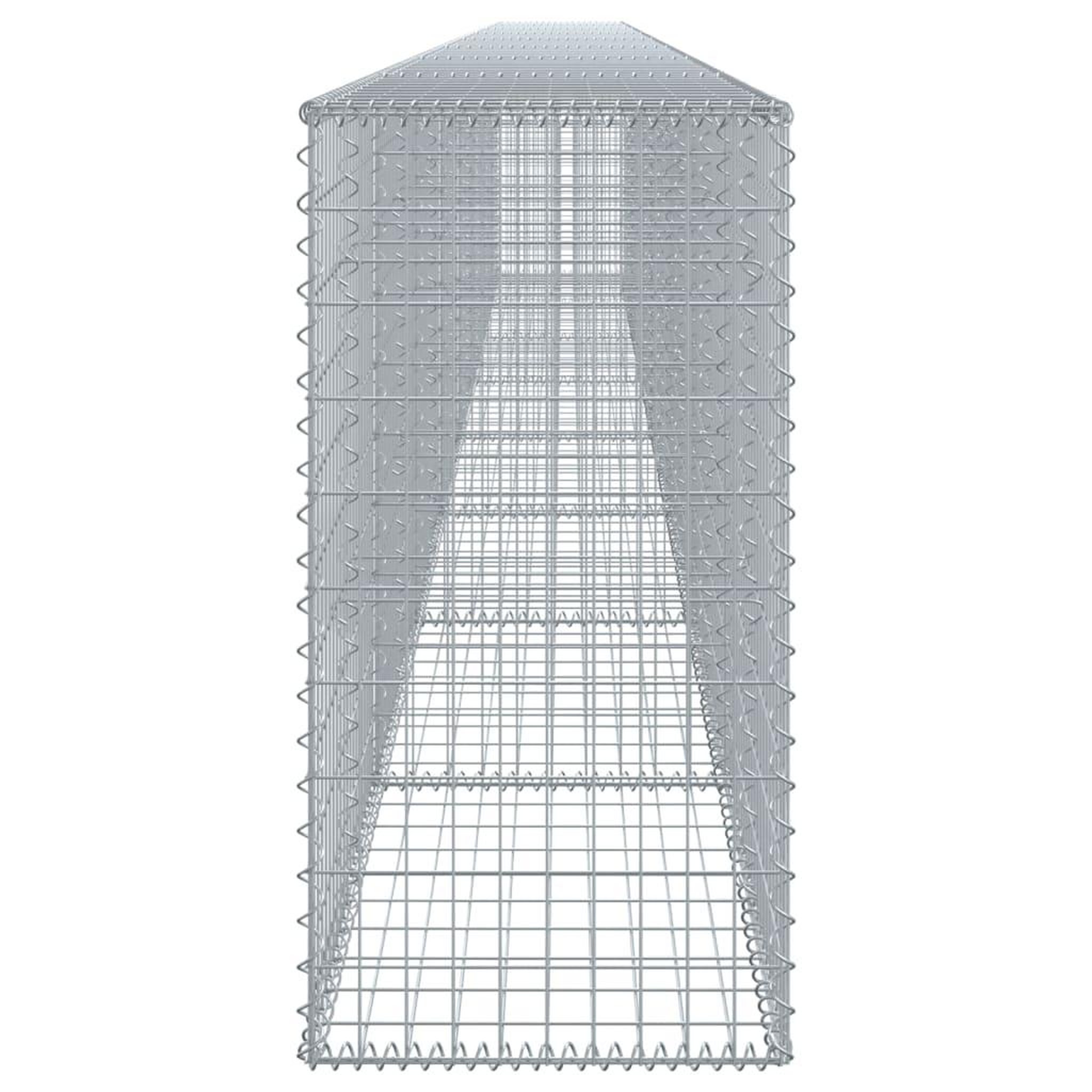 Voir la diapositive 4 : VIDAXL Panier gabion avec couvercle 800x50x100 cm fer galvanise
