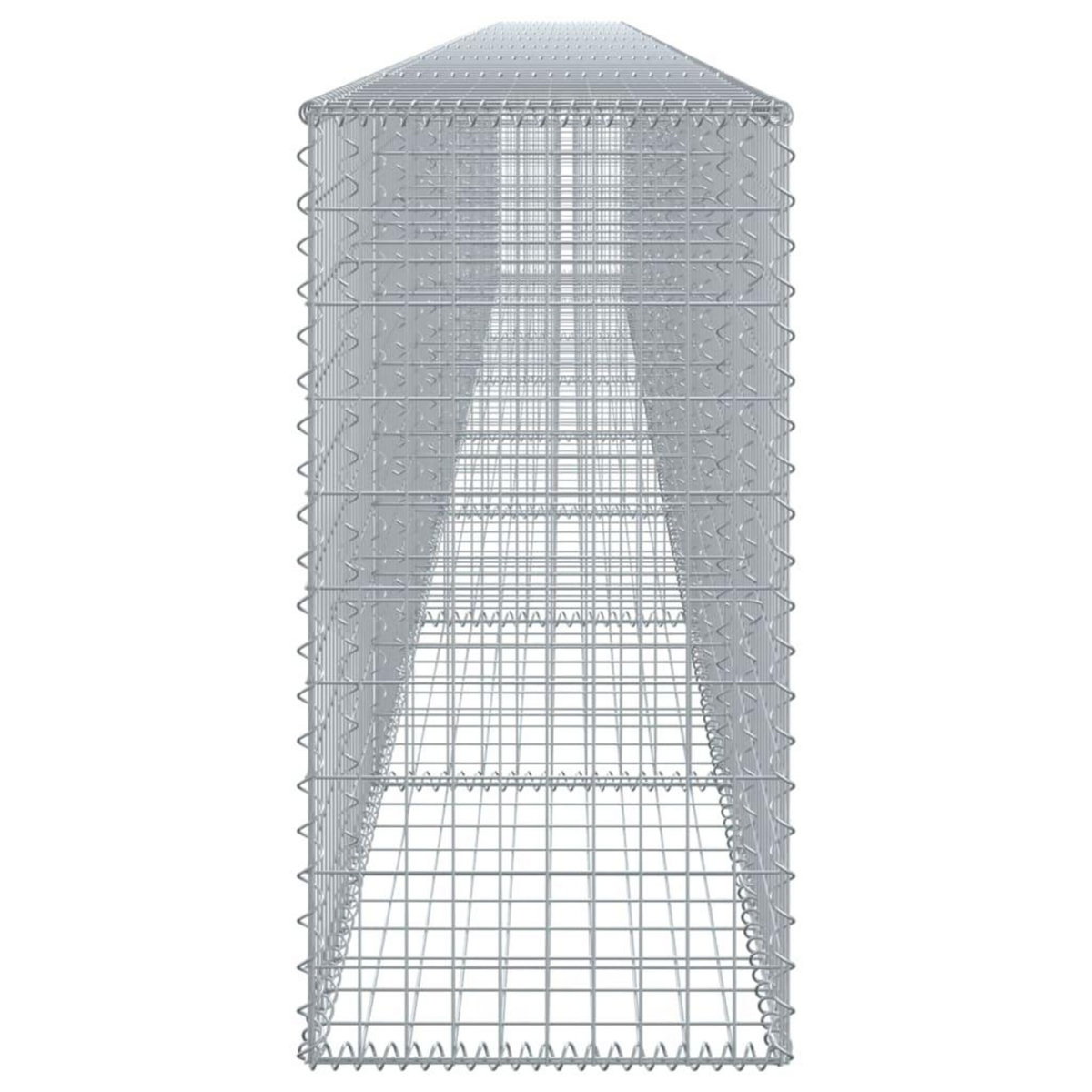 VIDAXL Panier gabion avec couvercle 800x50x100 cm fer galvanise