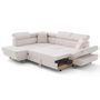 Voir la diapositive 3 : BEST MOBILIER Lisbona - canapé d'angle gauche 5 places convertible avec têtières en velours côtelé
