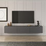 Voir la diapositive 2 : Habitat et Jardin Meuble TV en bois  West  150 x 32 x 30 cm - Anthracite