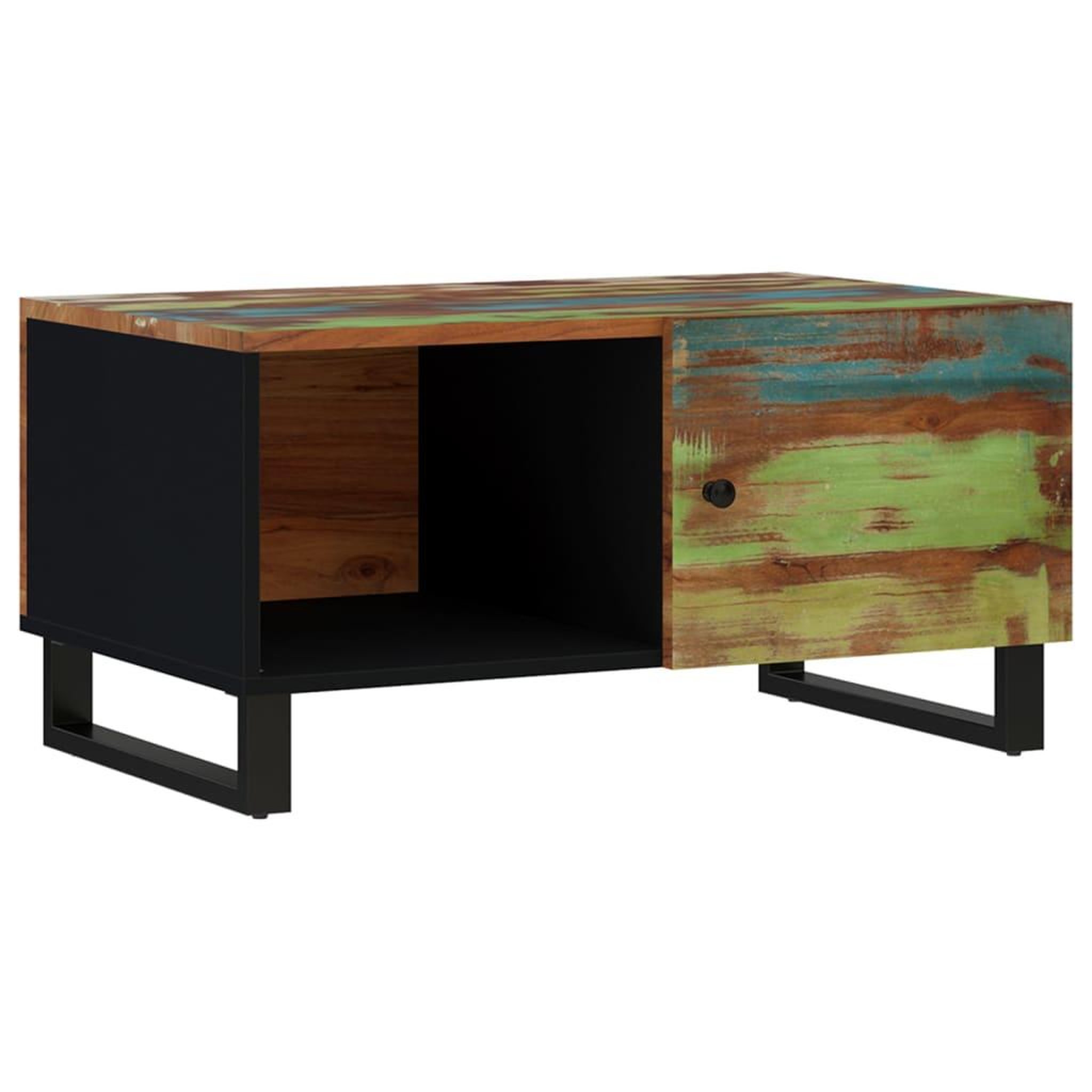 Voir la diapositive 2 : VIDAXL Table basse 80x50x40 cm Bois de recuperation et d'ingenierie