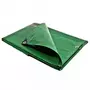 Tecplast Toile 8 x12 m Pergola et tonnelle 250g/m2 Traitée Anti UV Bâche verte et marron polyéthylène haute qualité
