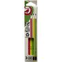 Voir la diapositive 1 : AUCHAN Lot de 3 crayons graphite HB NEON