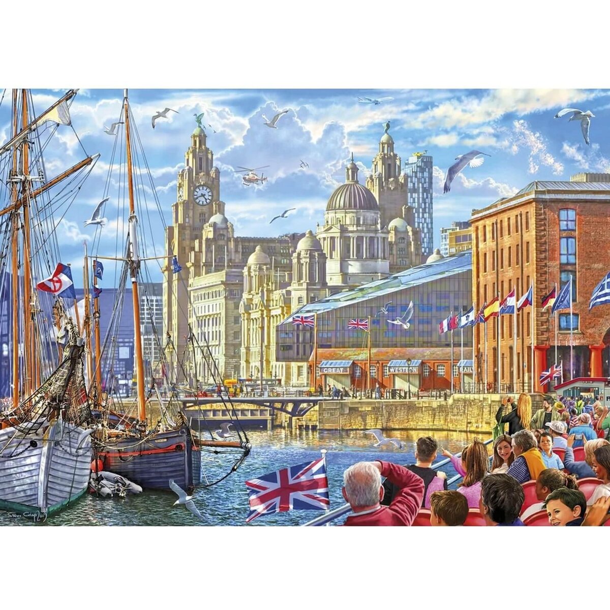 Gibsons Puzzle 1000 pièces : Albert Dock, Liverpool, Steve Crisp