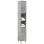 Voir la diapositive 1 : VIDAXL Armoire de salle de bain gris beton 30x30x190 cm