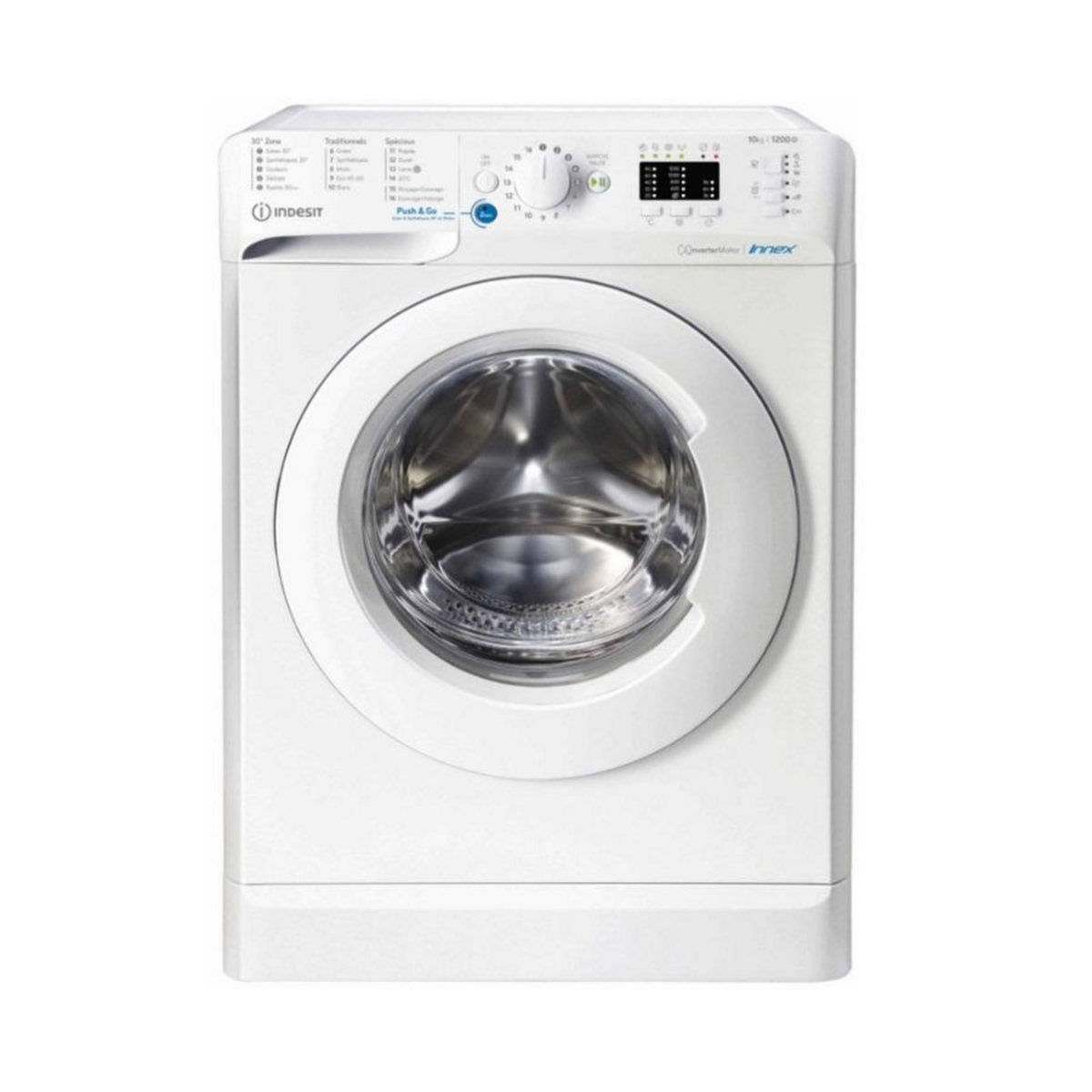 Indesit Lave-linge frontal 10kg 1200 tours/min - bwa101283xwfrn