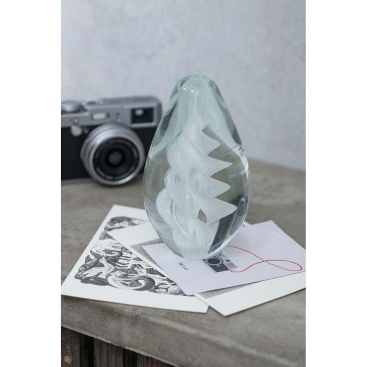 Paris Prix Presse-Papier Design  Spirale  14cm Blanc