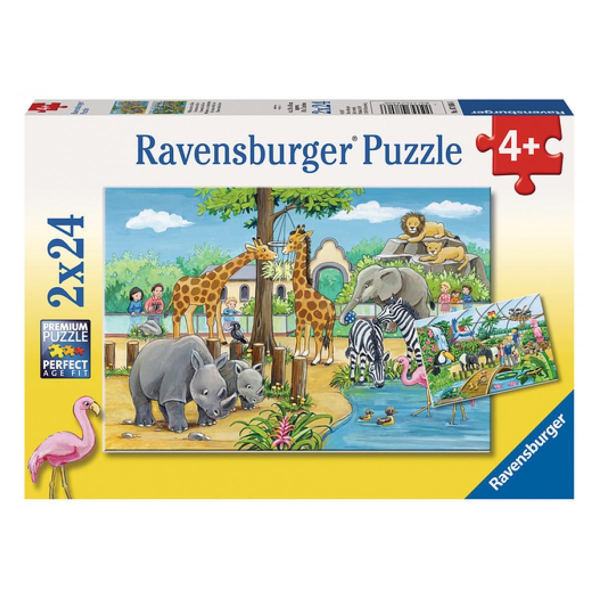 RAVENSBURGER 2X24 P - Bienvenue Au Zoo Puzzle