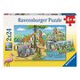 Voir la diapositive 3 : RAVENSBURGER 2X24 P - Bienvenue Au Zoo Puzzle