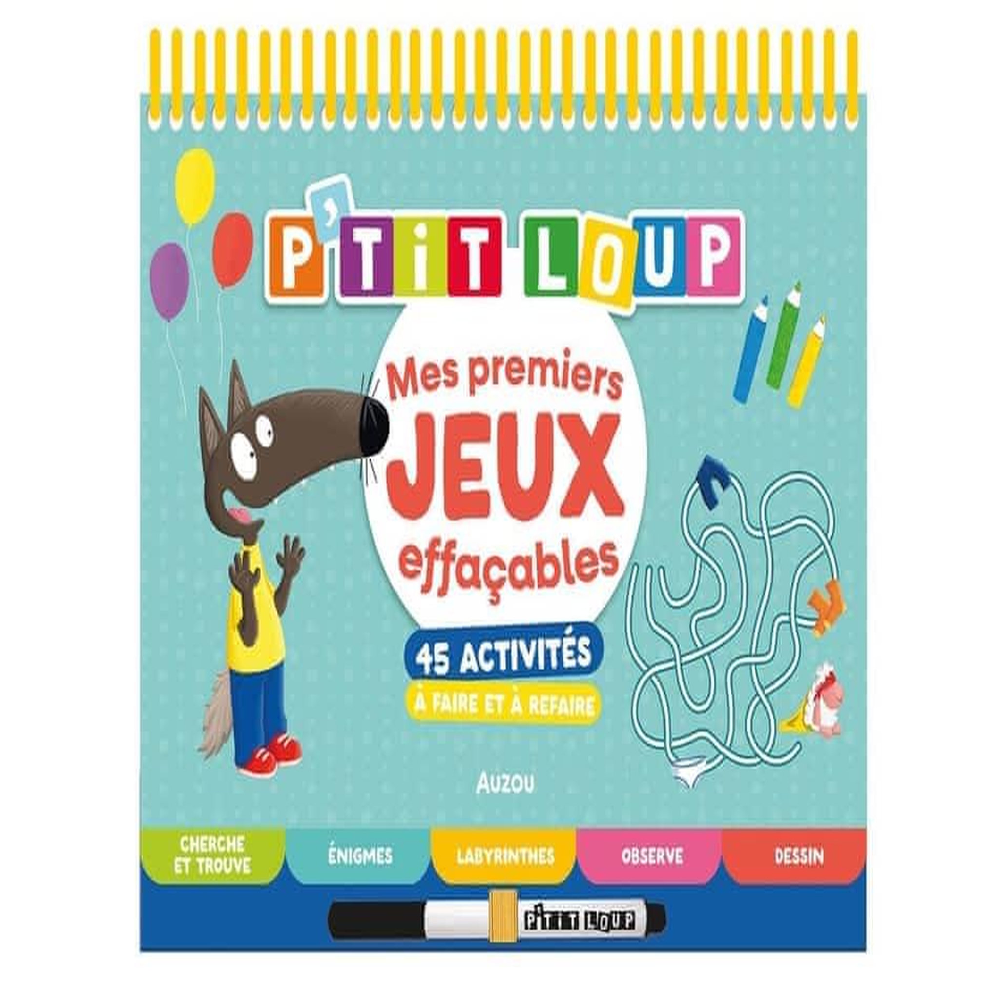 MES PREMIERS JEUX EFFACABLES. 45 ACTIVITES A FAIRE ET A REFAIRE, Lallemand Orianne