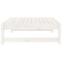 Voir la diapositive 5 : VIDAXL Repose-pied de jardin 120x80 cm blanc bois de pin massif