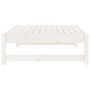 Voir la diapositive 5 : VIDAXL Repose-pied de jardin 120x80 cm blanc bois de pin massif