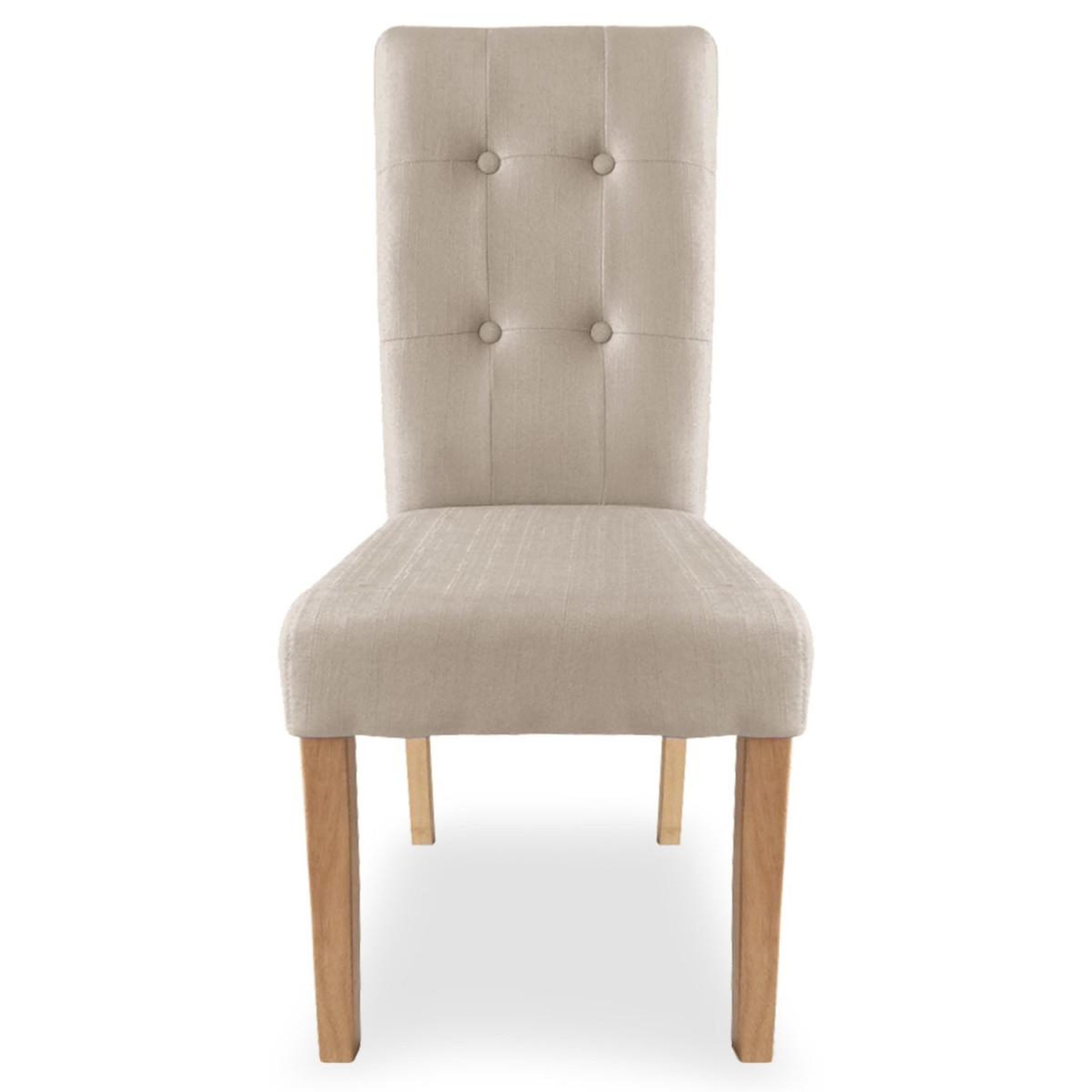 Voir la diapositive 2 : Paris Prix Lot de 2 chaises design  oliver  99cm beige