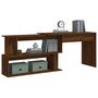 Voir la diapositive 4 : VIDAXL Bureau d'angle Chene marron 200x50x76 cm Bois d'ingenierie