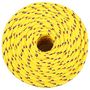 Voir la diapositive 3 : VIDAXL Corde de bateau Jaune 8 mm 25 m Polypropylene