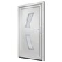 Voir la diapositive 4 : VIDAXL Porte d'entree Blanc 98x200 cm PVC