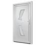 Voir la diapositive 4 : VIDAXL Porte d'entree Blanc 98x200 cm PVC