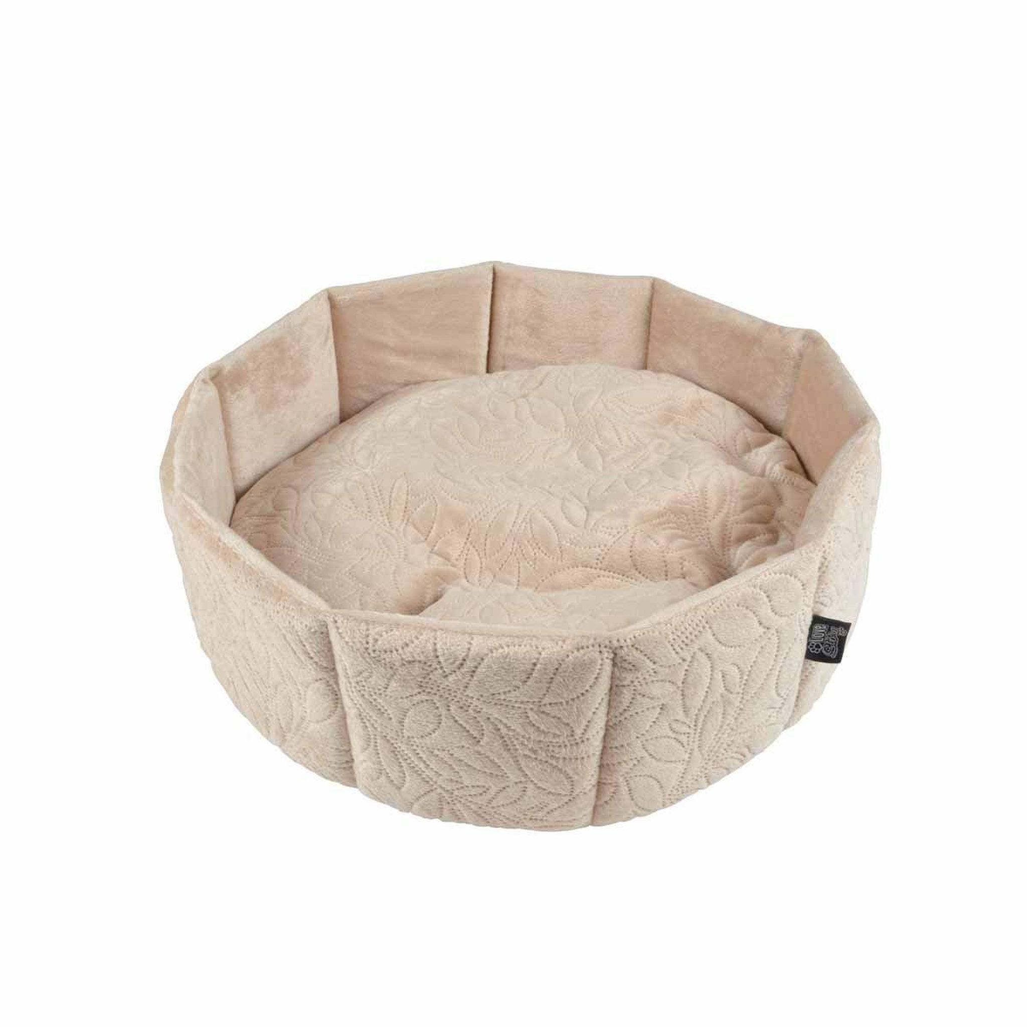 Voir la diapositive 2 : LOVE STORY Panier pour chien & chat  boho  48cm naturel