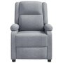 Voir la diapositive 3 : VIDAXL Fauteuil inclinable Gris clair Tissu