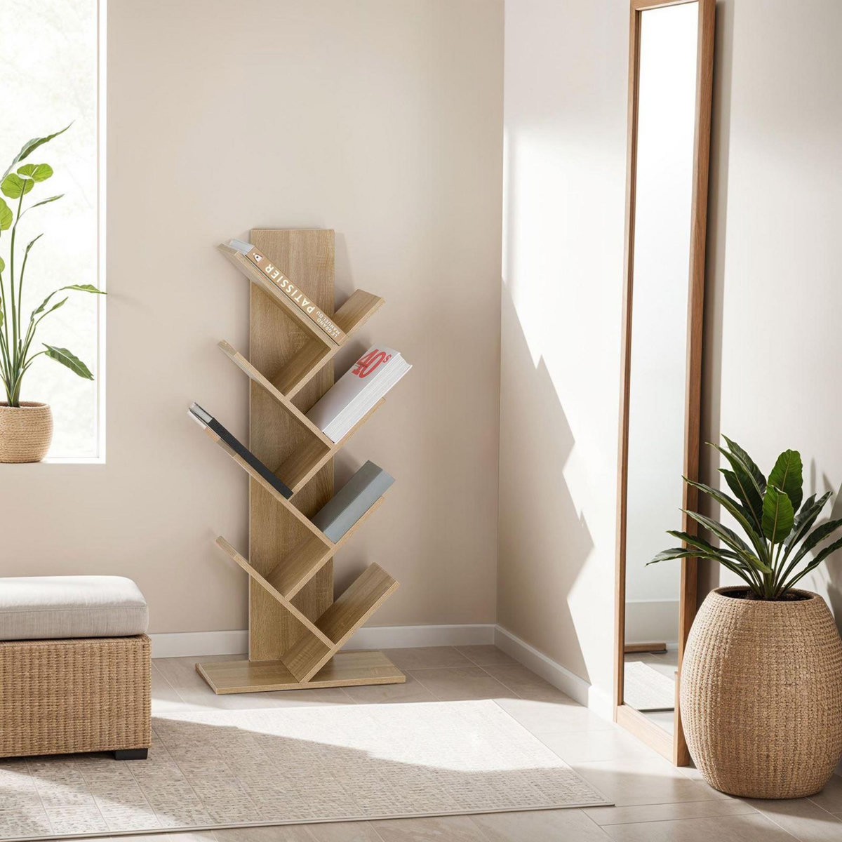 IDIMEX Étagère JULES en forme d'arbre, en bois