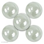 Graine créative Lot de 5 Boules en Plastique Transparent pour Noël - Décoration Festive