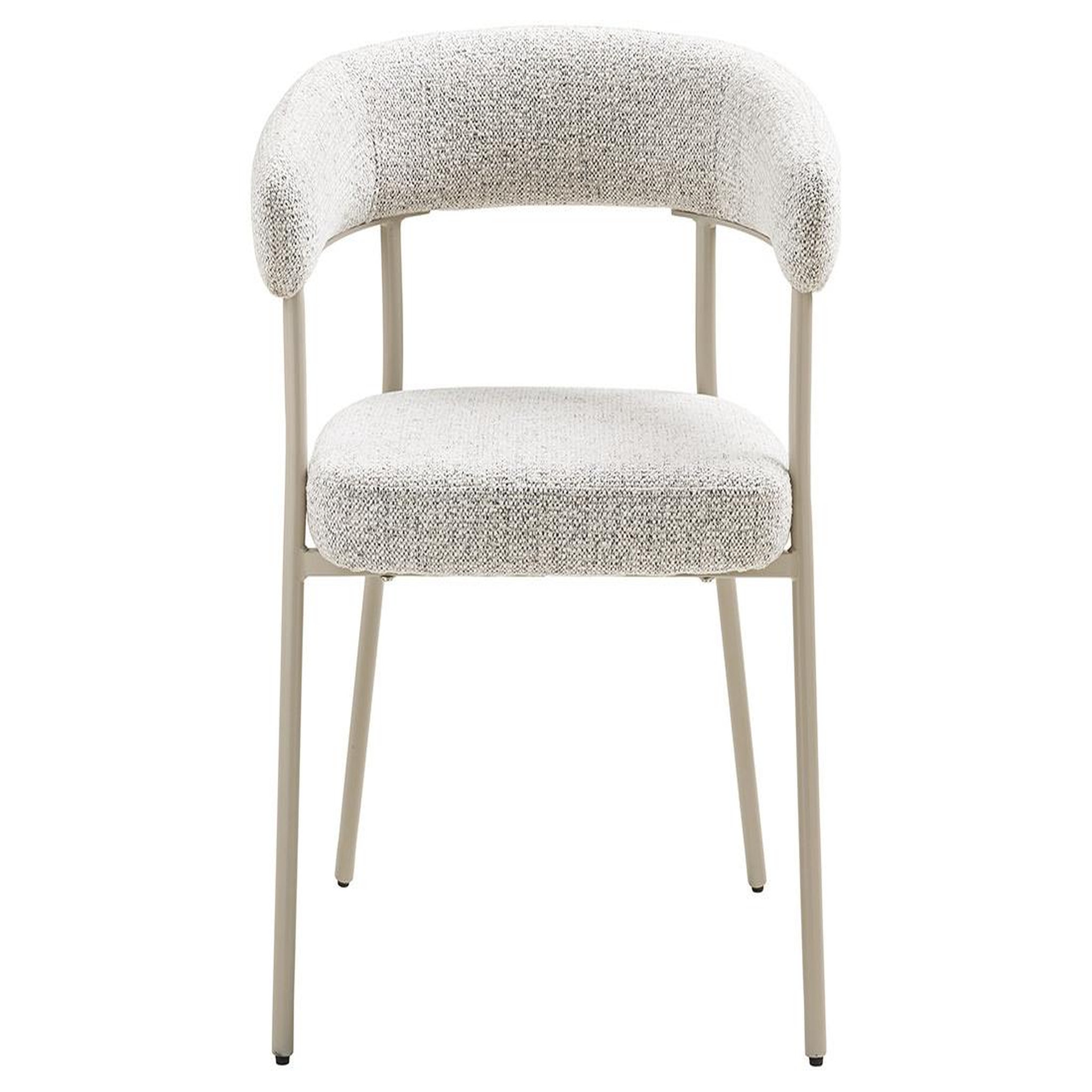 Voir la diapositive 1 : BEST MOBILIER Sadie - lot de 2 chaises fsc  100% en tissu texturé - pieds en acier
