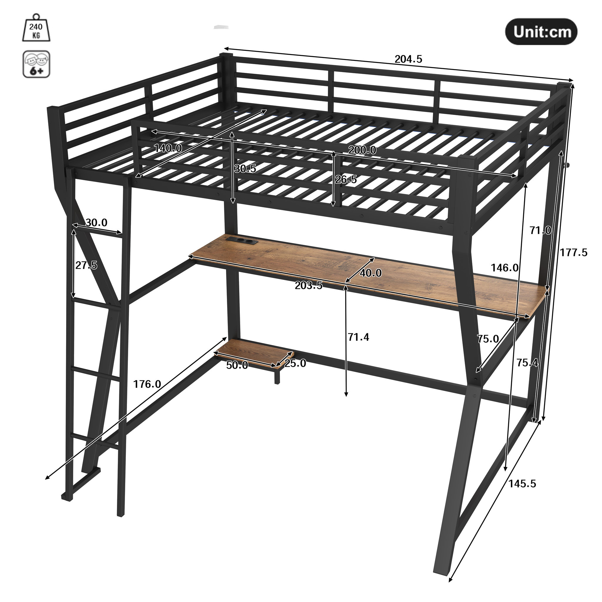 Voir la diapositive 3 : MERAX Lit mezzanine