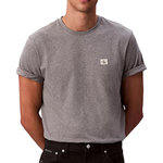 CALVIN KLEIN JEANS T-Shirt Gris Homme Calvin Klein Jeans Badge 30s. Coloris disponibles : Gris