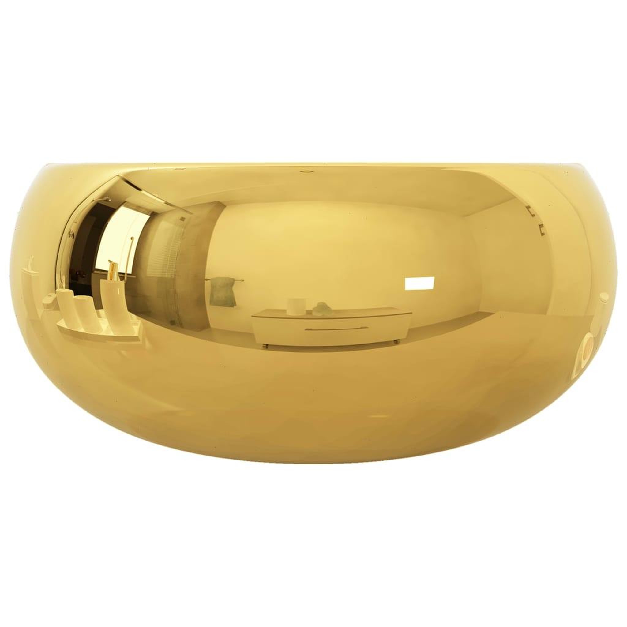 Voir la diapositive 5 : VIDAXL Lavabo 40 x 15 cm Ceramique Dore