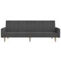 Voir la diapositive 5 : VIDAXL Canape-lit a 2 places gris fonce tissu